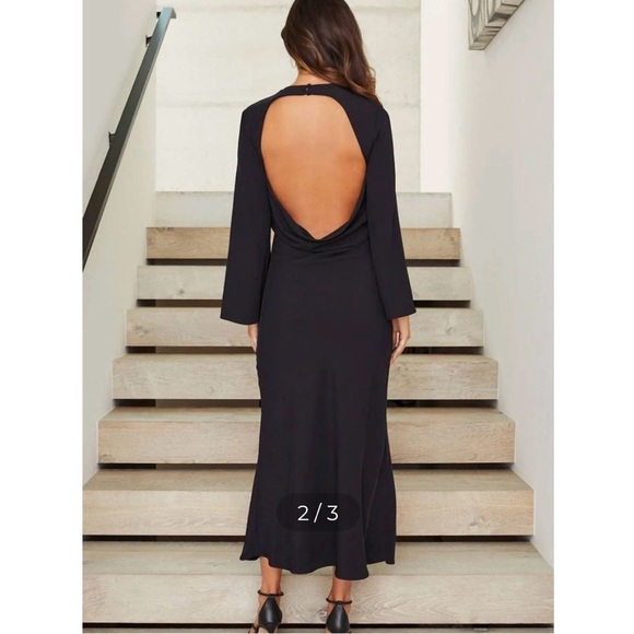 🍸Milio-Milano Twist Front Open Back Gown | NWT | S, M, L🍸 - Picture 2 of 9